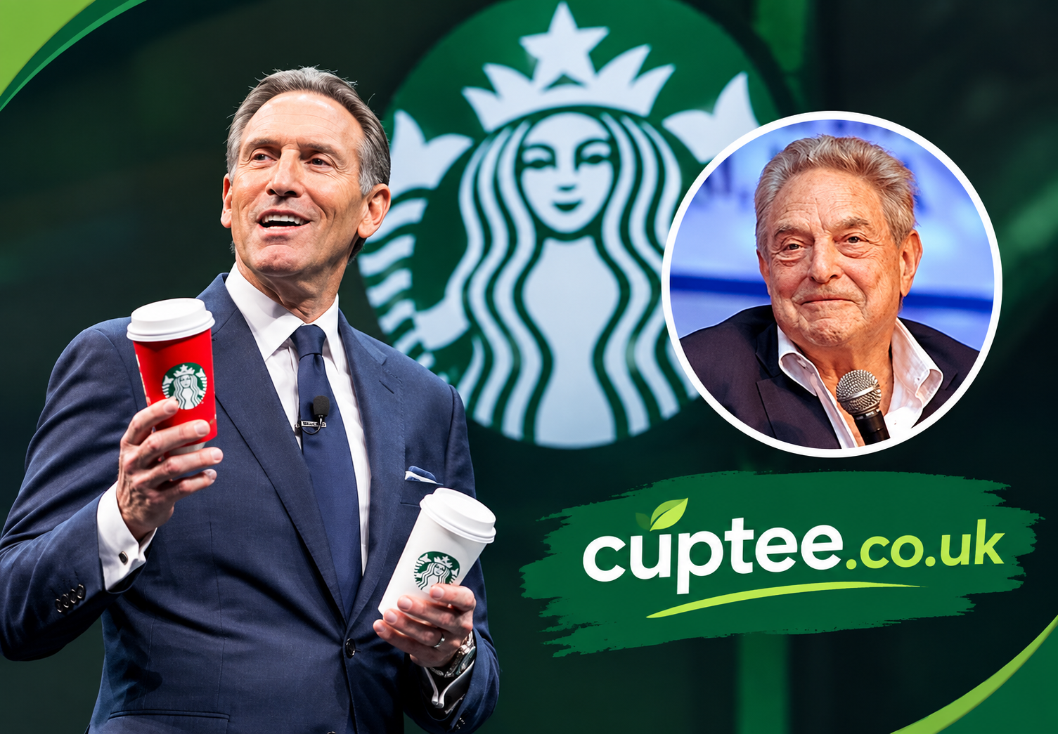 Howard Schultz and George Soros