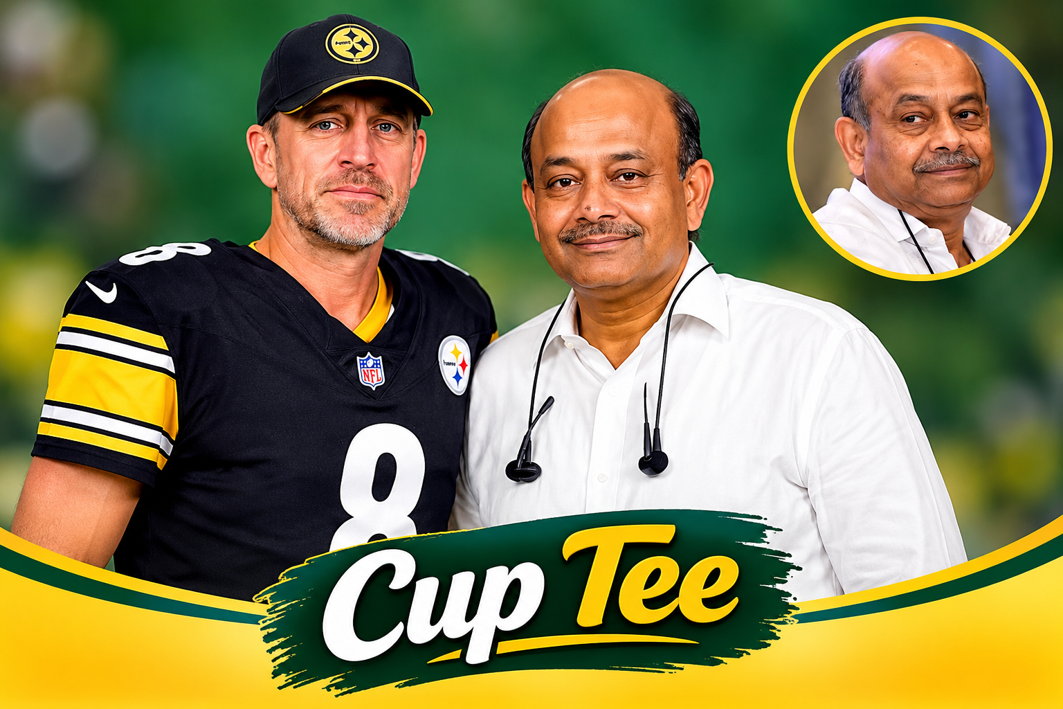 Aaron Rodgers and Radhakishan Damani